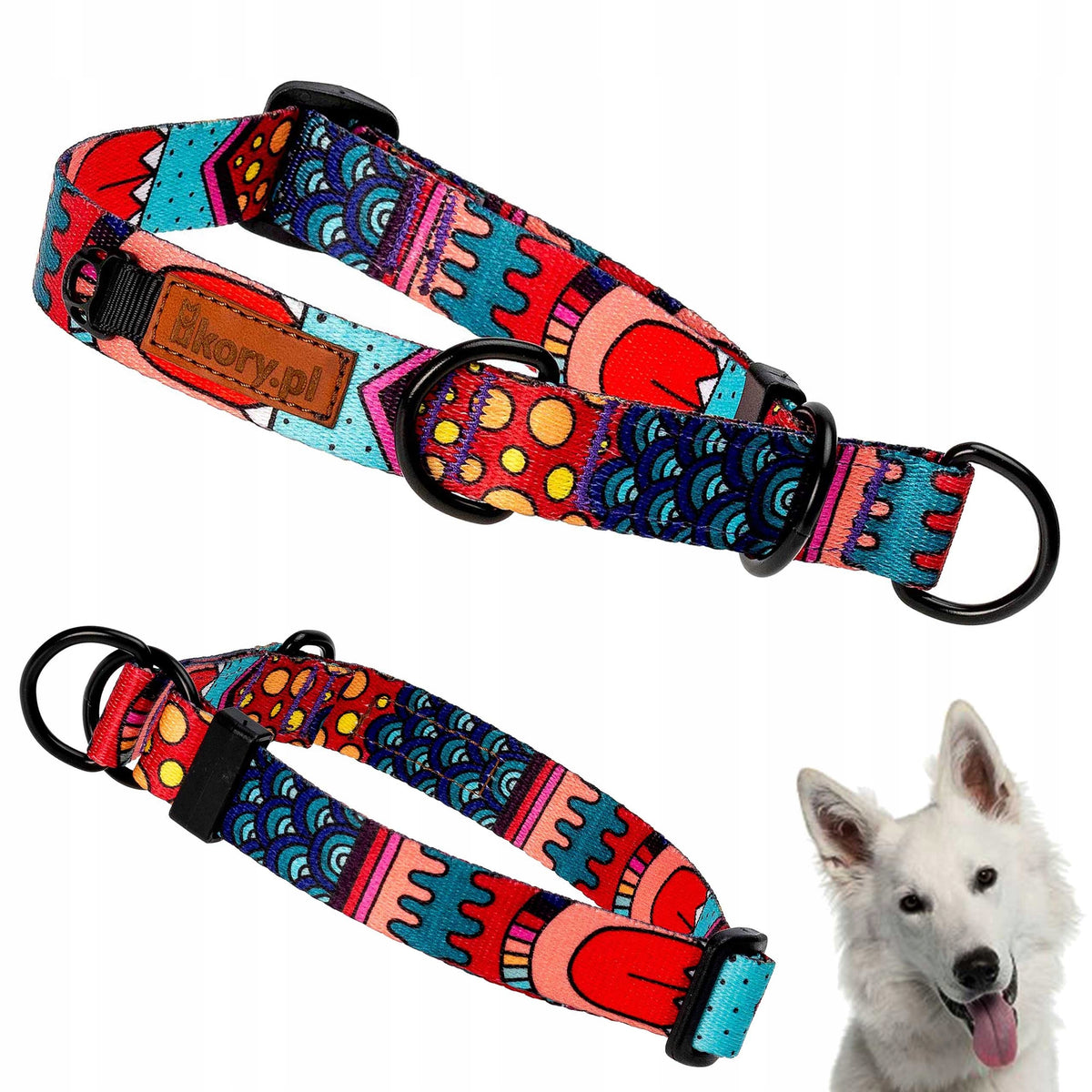 SEMI-CLAMP collar for pulling dog border collie 32-43 cm Ukory