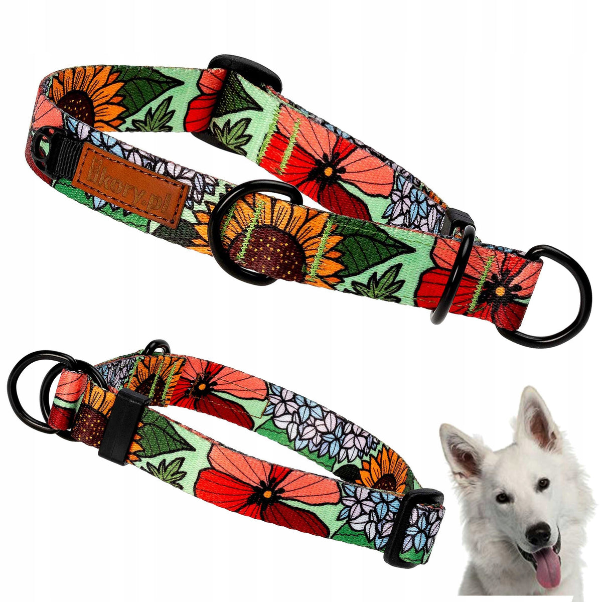 SEMI-CLAMP flower collar for large dog circumference 42-62 cm Ukory SPRING