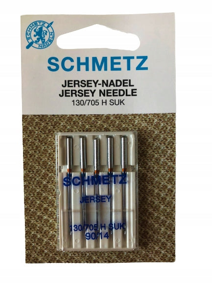 SEMI-FLAT SCHMETZ JERSEY NEEDLES 705H SUK 90/14-5pcs