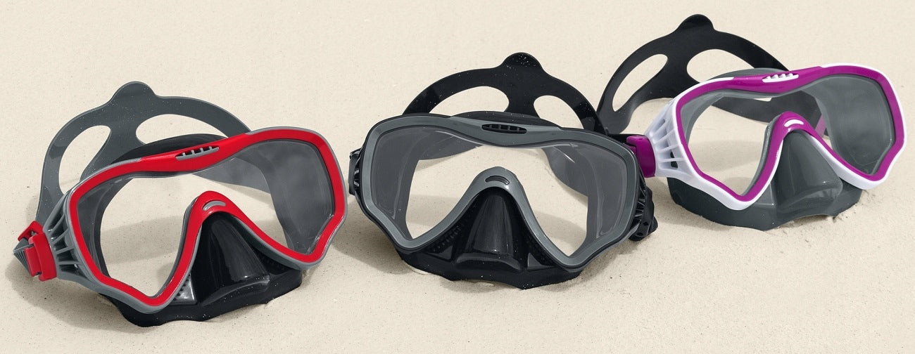 SEMI-PROFESSIONAL MASK FOR SWIMMING AND DIVING BESTWAY 22074 Color multicolor