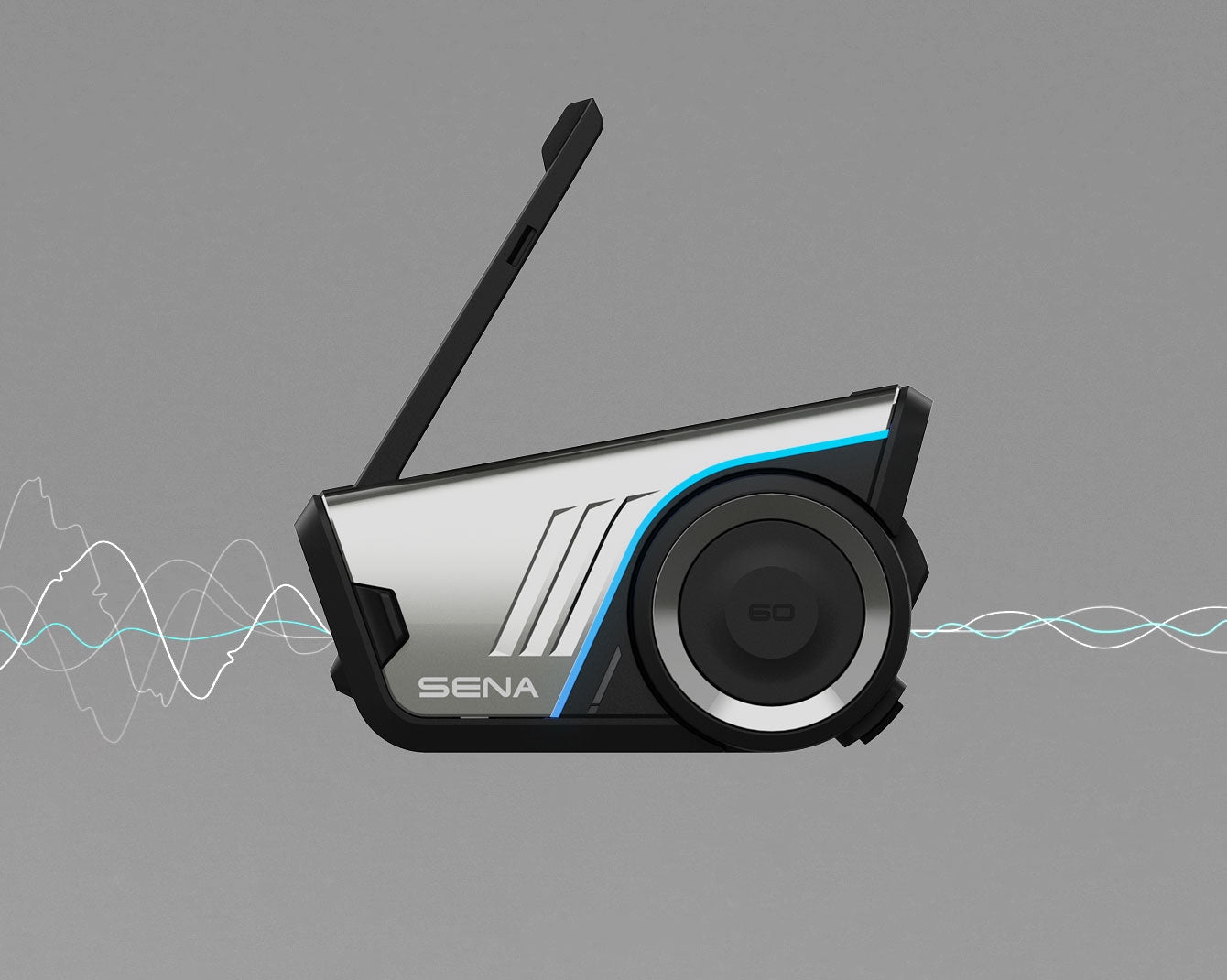 SENA 60S Intercom Motorcycle Set for 1 Helmet Mesh 3.0 BT 5.3 Harman