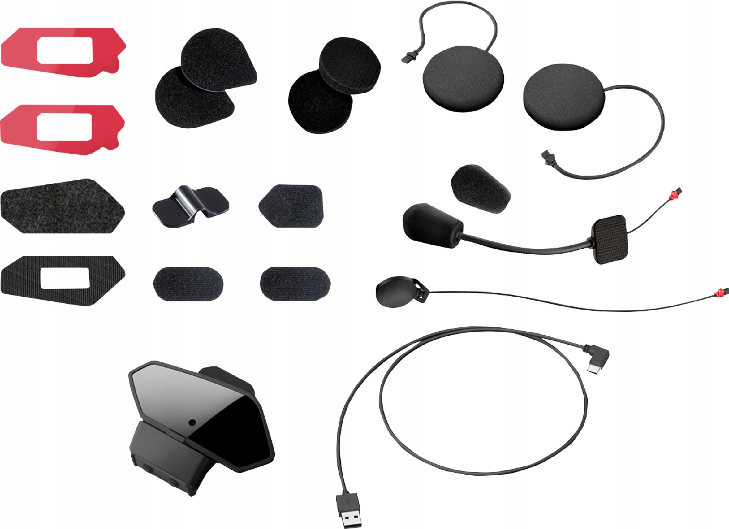 SENA MOUNTING KIT (MOUNTING, HEADPHONES, MICROPHONES, STICKERS AND COVERS) Packaging status original