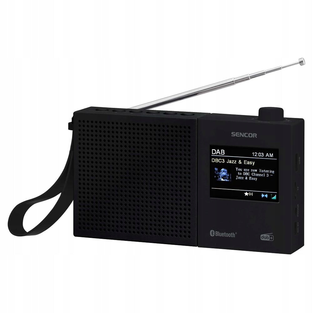 SENCOR DAB+ Digital Radio,FM RDS SRD 7790B LCD 2,4 Bluetooth Rechargeable Model SRD 7790B