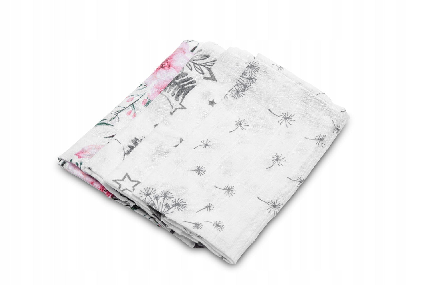 SENSILLO MUSLIN DIAPERS COTTON RELIEFS 4 pieces Girl Brand Sensillo