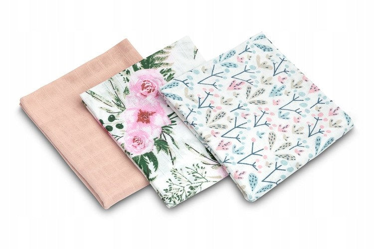 SENSILLO MUSLIN DIAPERS Girl 70/80 cm COTTON Premium Medical device no