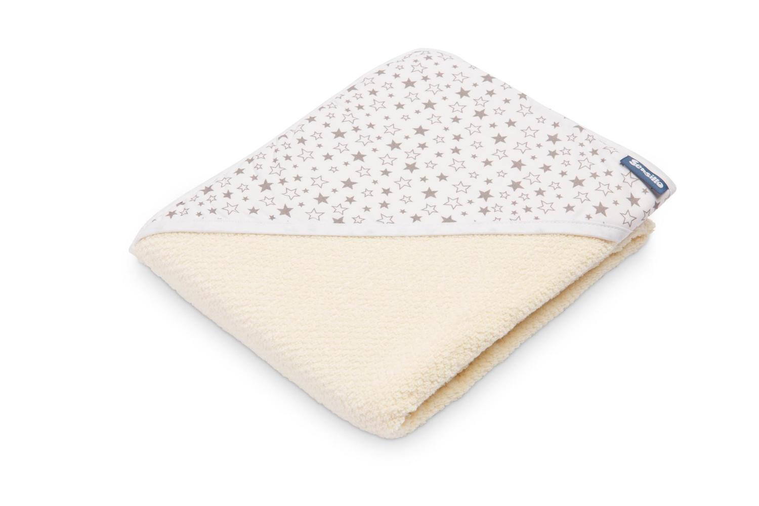 Baby-Badetuch mit Kapuze Sensillo, creme 