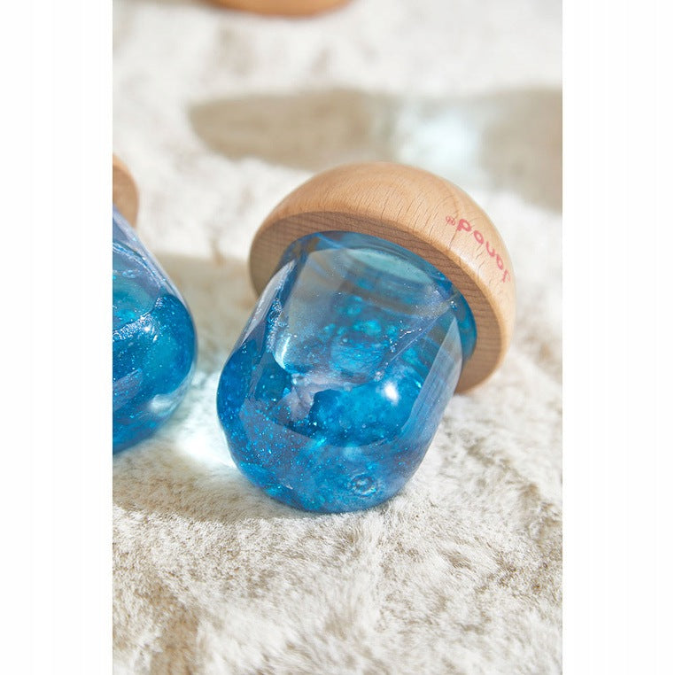 SENSORY SNOWBALL WITH GLITTER BLUE 12M+ JANOD Brand no brand