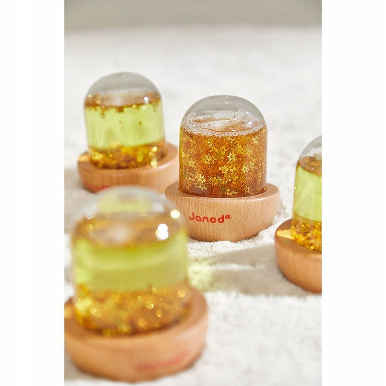 SENSORY SNOWBALL WITH GLITTER YELLOW 12M+ JANOD Brand no brand