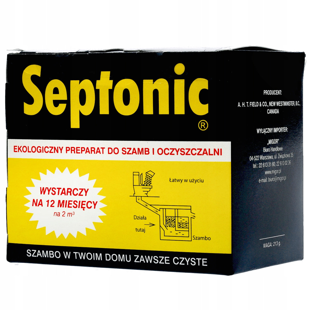 SEPTIC SACHET 12PCS SEPTONIC ECO POWDER ACTIVATOR FOR ALL YEAR STRONG Packaging status original
