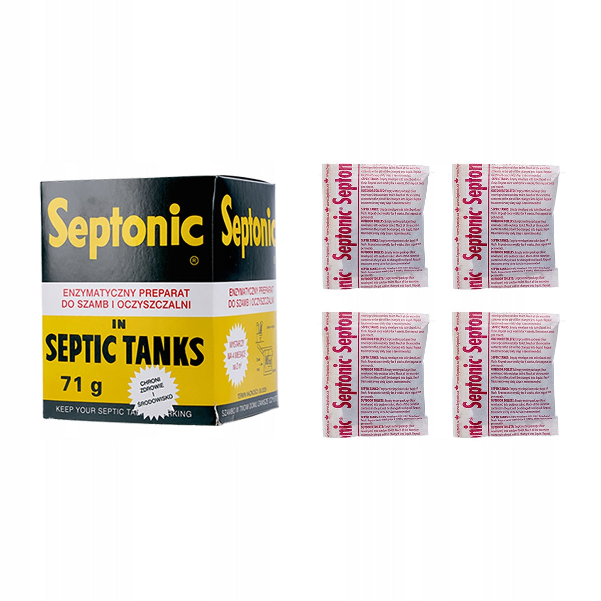 SEPTIC SACHET 12PCS SEPTONIC ECO POWDER ACTIVATOR FOR ALL YEAR STRONG