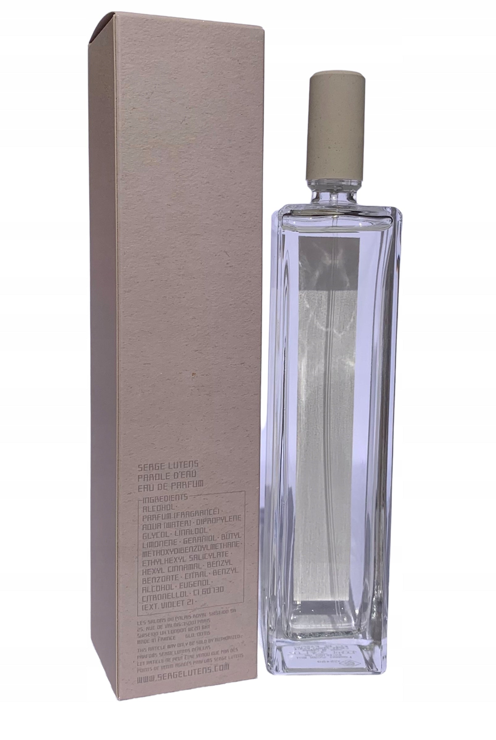 SERGE LUTENS PAROLE D`EAU - EAU DE PARFUM - VOLUME: 100 ML Product weight with unit packaging 0.353 kg