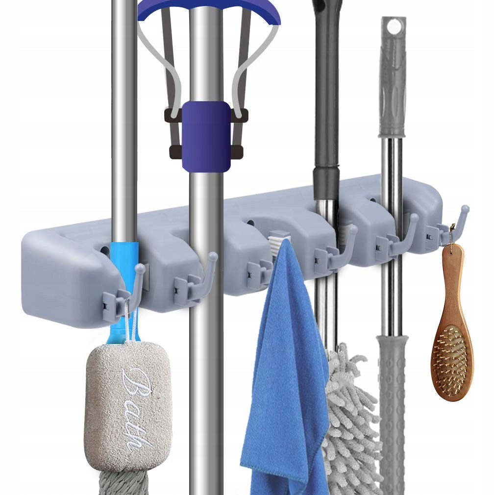 SERIAL HANGER TOOL HOLDER BROOM MOP RAKE 5 seats 40cm Kind row hanger