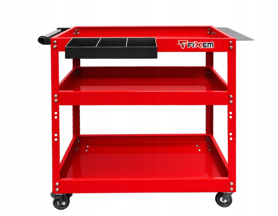 SERVICE TOOL WORKSHOP MOUNTING CART 3 SHELVES BEARING WHEELS Brand Fixem