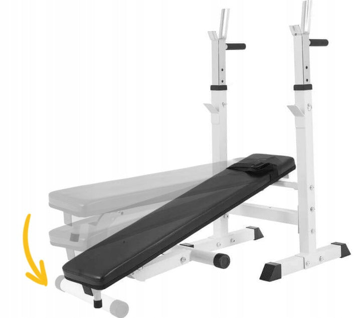 SET 100kg bench + barbell Bituminous loads Manufacturer code TZ-100118-B100KG