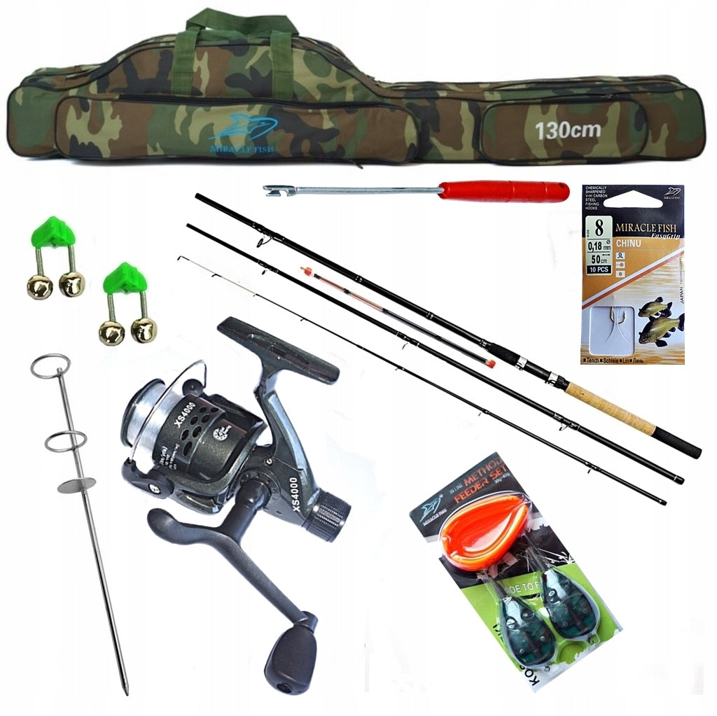SET 59 - FEEDER 330cm. REEL XS4000 COVER 130cm. + AKCESORIA.