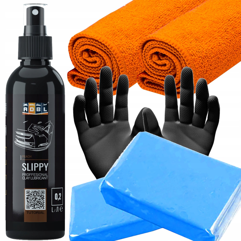 SET ADBL SLIPPY LUBRICANT SLIP + CLAY FOR WASHING PAINT CLEANING