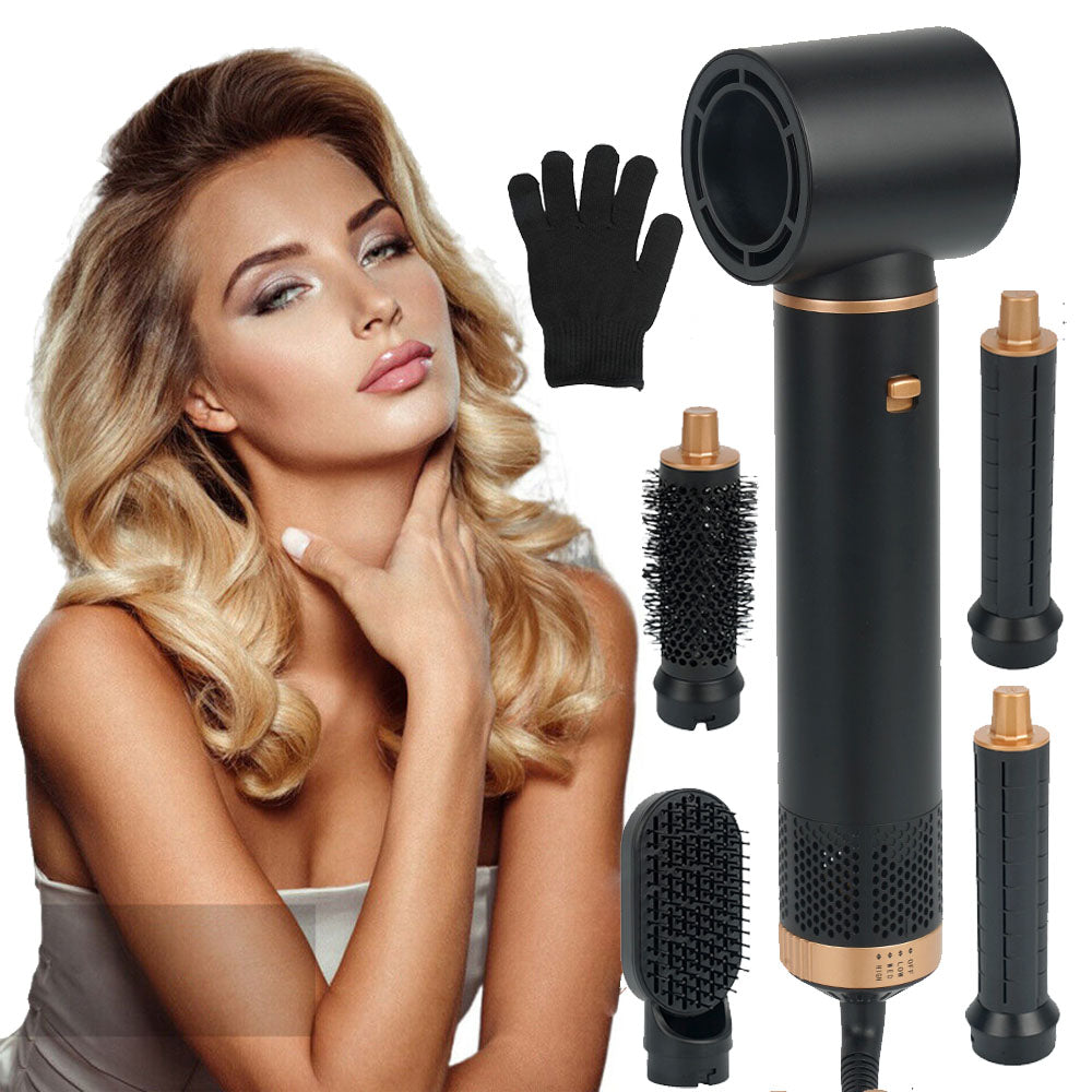 SET AIR HAIR DRYER FOR CURLING IRON STRAIGHTENING 5IN1 1000W