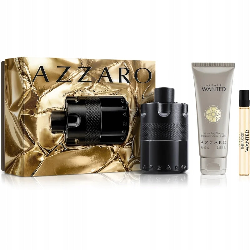 SET AZZARO THE MOST WANTED INTENSE 100ML + 10ML + 75ML FOR MEN EDP