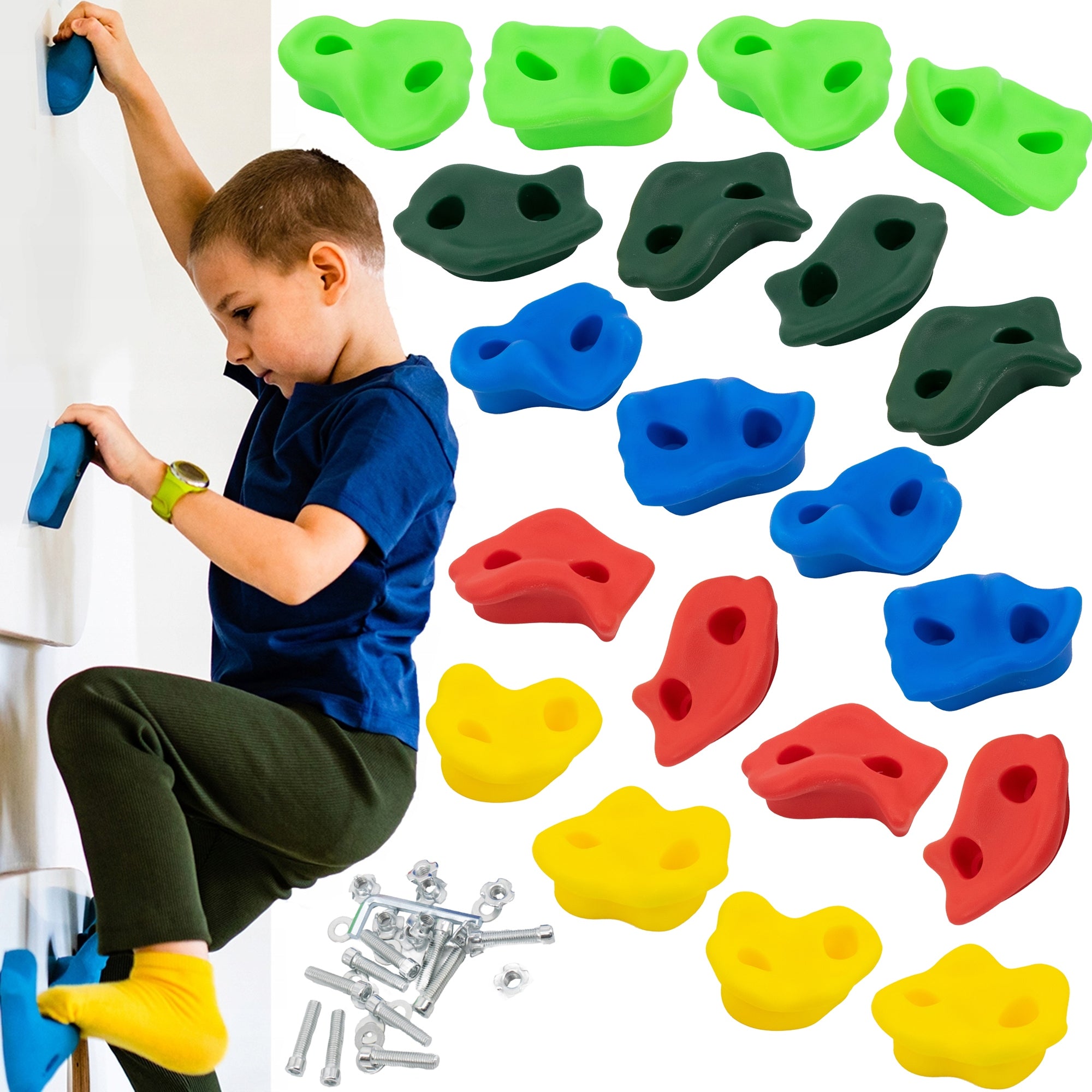SET Accessories for square toys stones climbing rope net for children Brand 4iQ Group