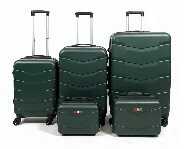 SET BAGIA BARCELONA 5 TRAVEL SUITCASES 4 WHEELS LUGGAGE