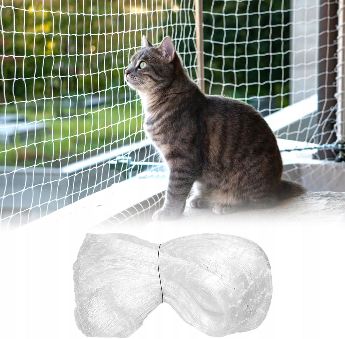 SET BALCONY FOR CAT PIGEONS BIRDS 8x3M, EYE 25mm WITHOUT