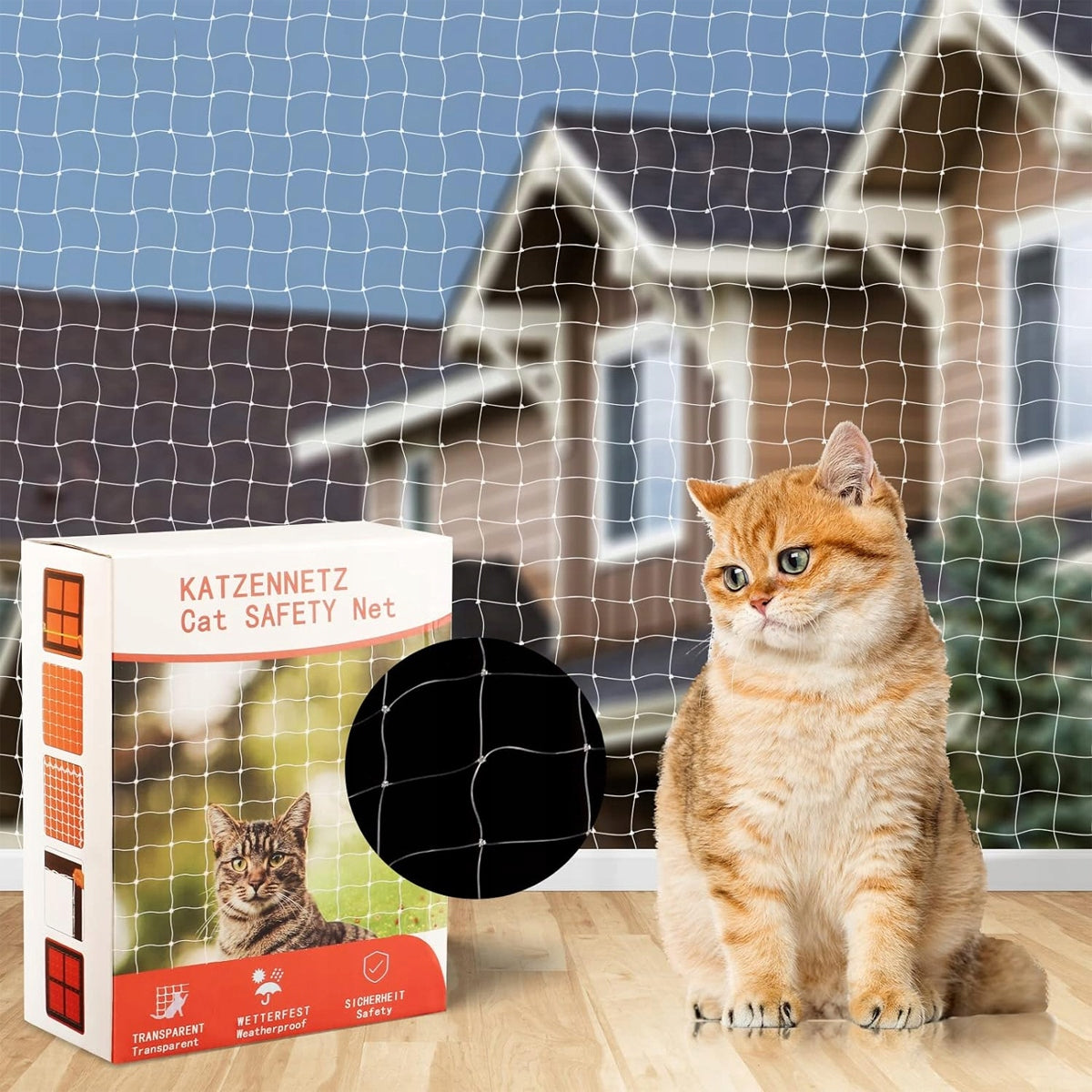 SET BALCONY NET FOR CAT 3x8m WITHOUT DRILLING SAFE CATS Manufacturer code 4894152449437