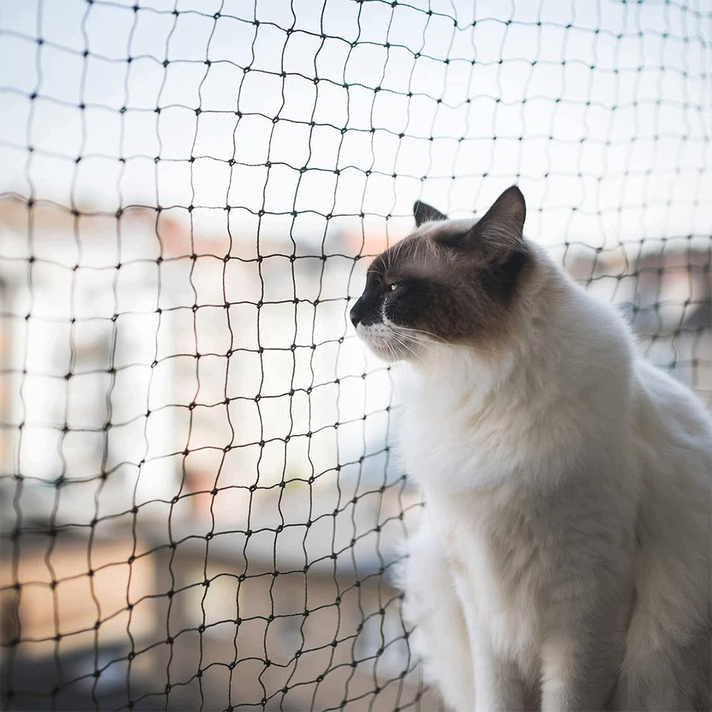 SET BALCONY NET FOR CAT 8x3m WITHOUT DRILLING SAFE CATS Dimensions 3x8m