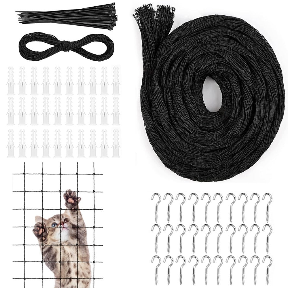 SET BALCONY NET FOR CAT 8x3m WITHOUT DRILLING SAFE CATS