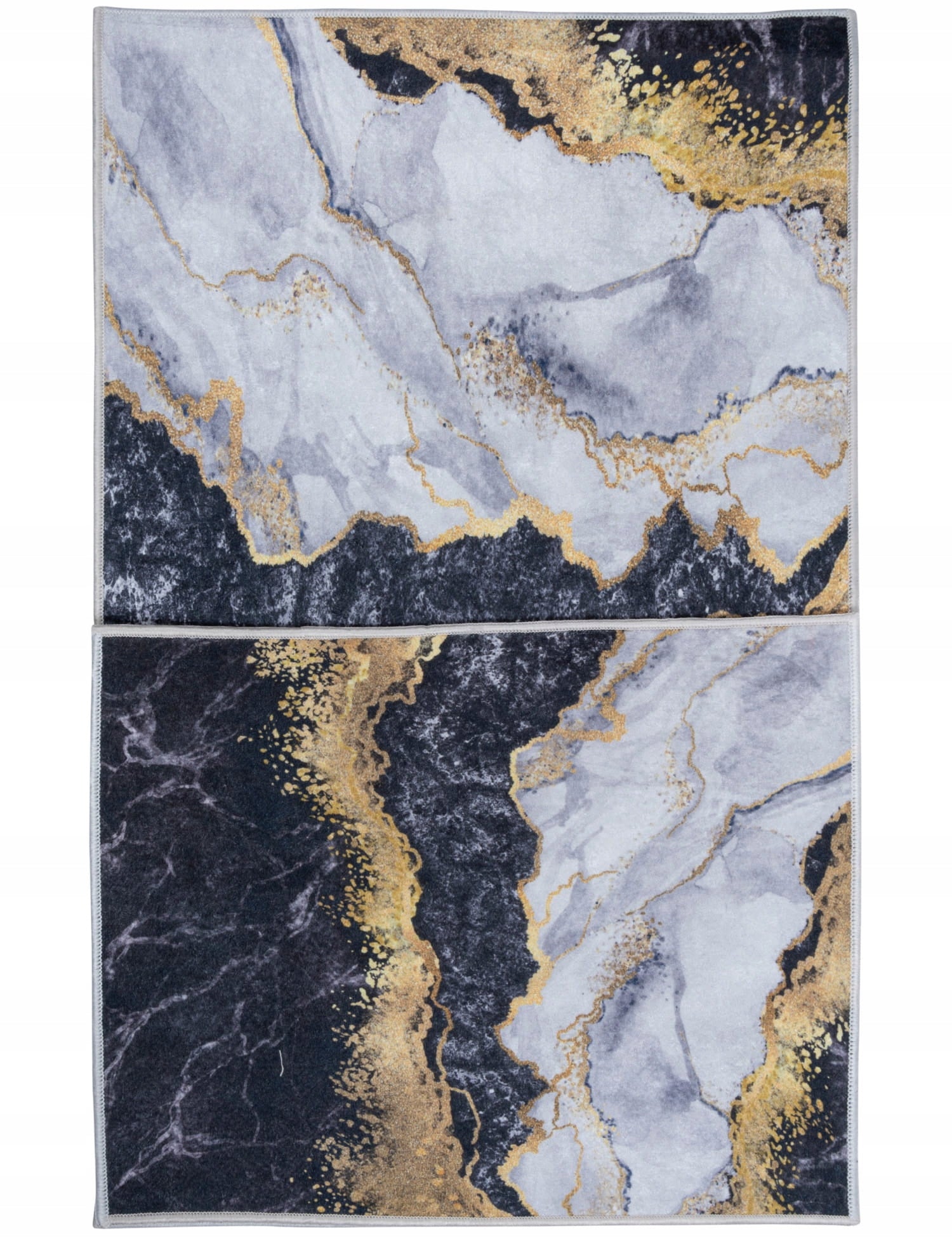 SET BATHROOM RUGS 2 PACK NON-SLIP FASHIONABLE MODERN DESIGN Brand e-floor