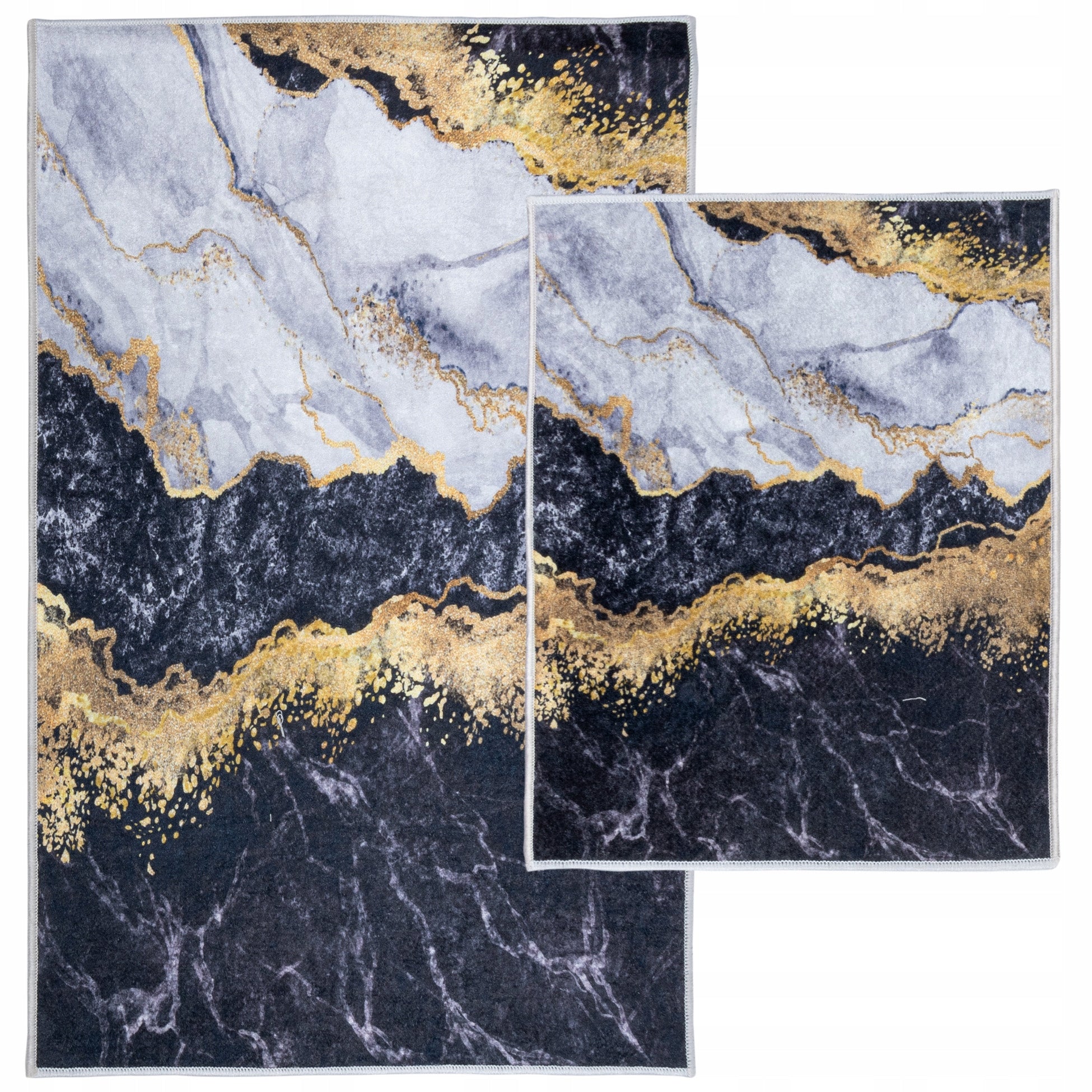 SET BATHROOM RUGS 2 PACK NON-SLIP FASHIONABLE MODERN DESIGN EAN (GTIN) 5904169715056