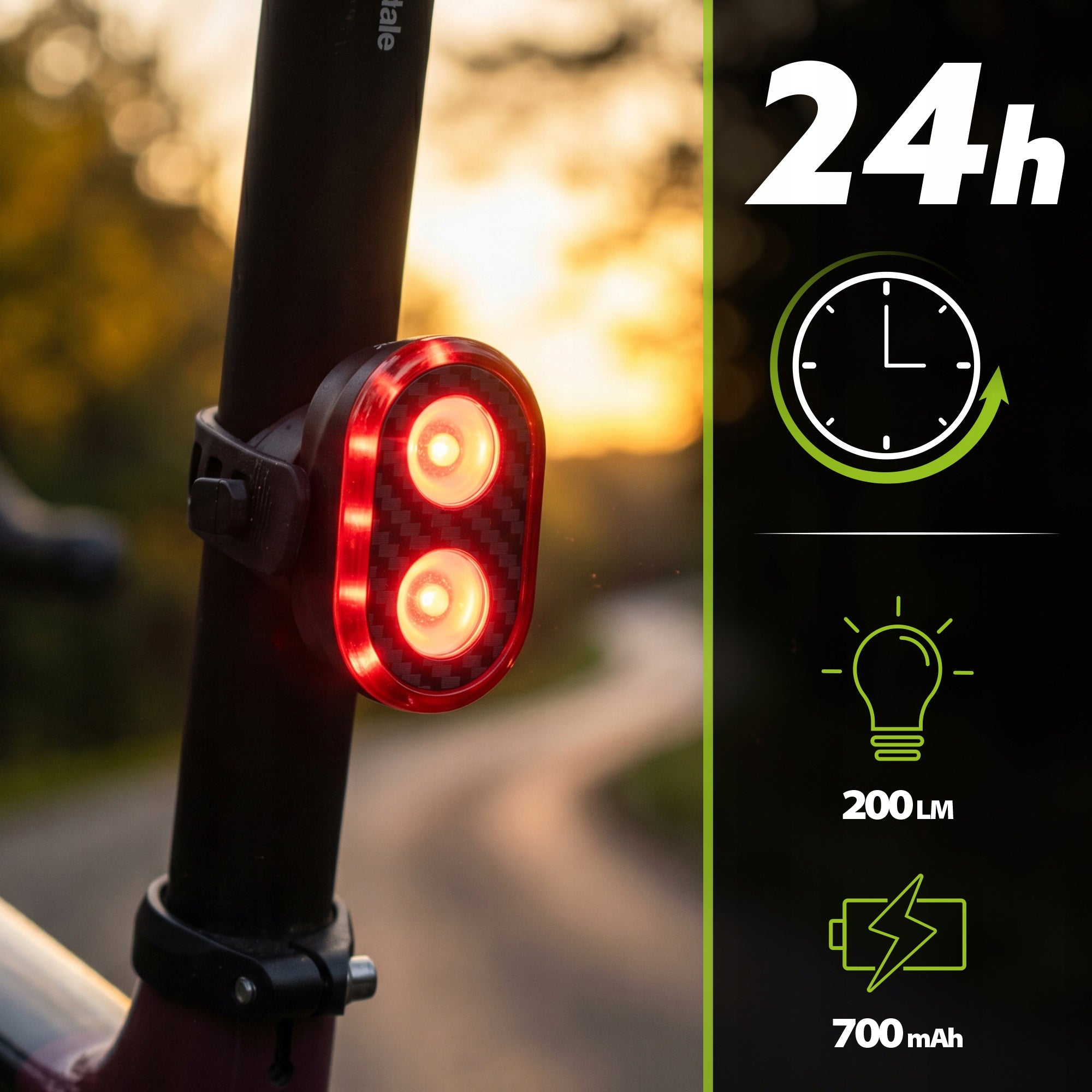 SET BICYCLE LIGHT FRONT REAR LED BATTERY LIGHTING VAYOX Manufacturer code LAMPKA NA ROWER PRZEDNIA TYLNA VAF300 VAR200