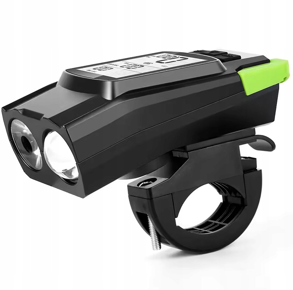SET BICYCLE LIGHT STRONG LED FRONT BIKE COUNTER BELL Manufacturer code Lampka rowerowa licznik rowerowy LED klakson