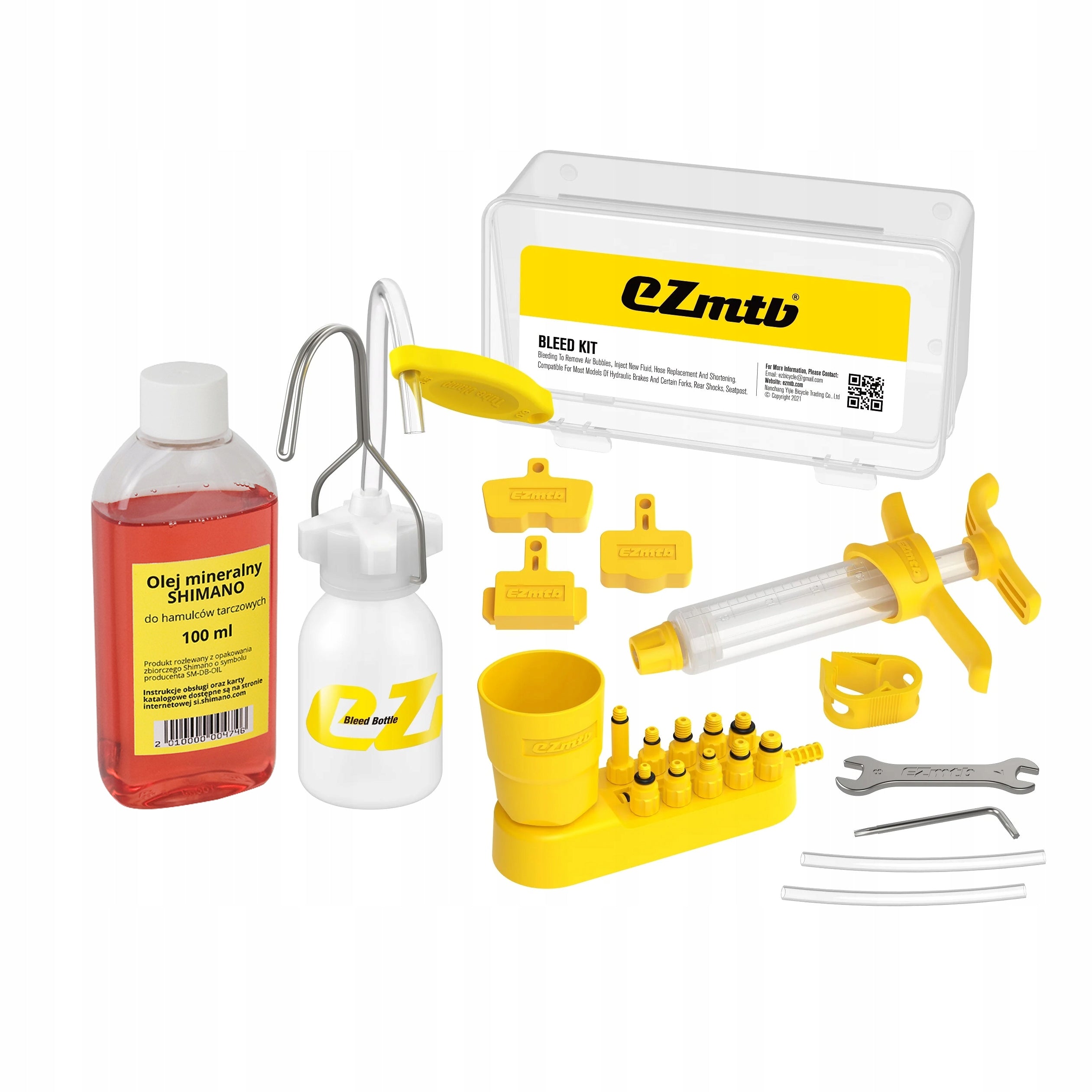 SET BOX for bleeding SHIMANO bicycle brakes mineral oil