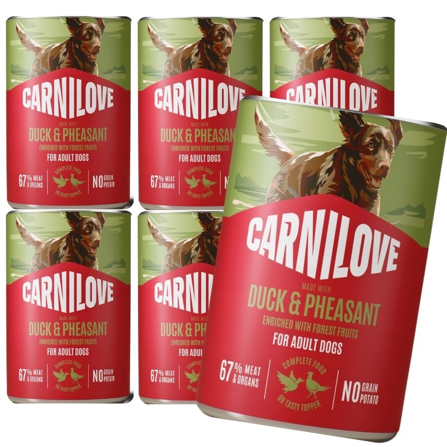 SET CARNILOVE DOG CAN DUCK&PHEASANT 6X400g