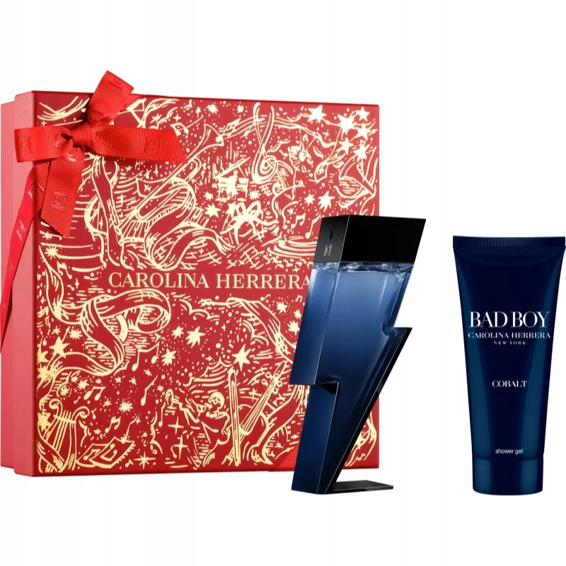 SET CAROLINA HERRERA BAD BOY COBALT 100ML + 100ML EDP MALE