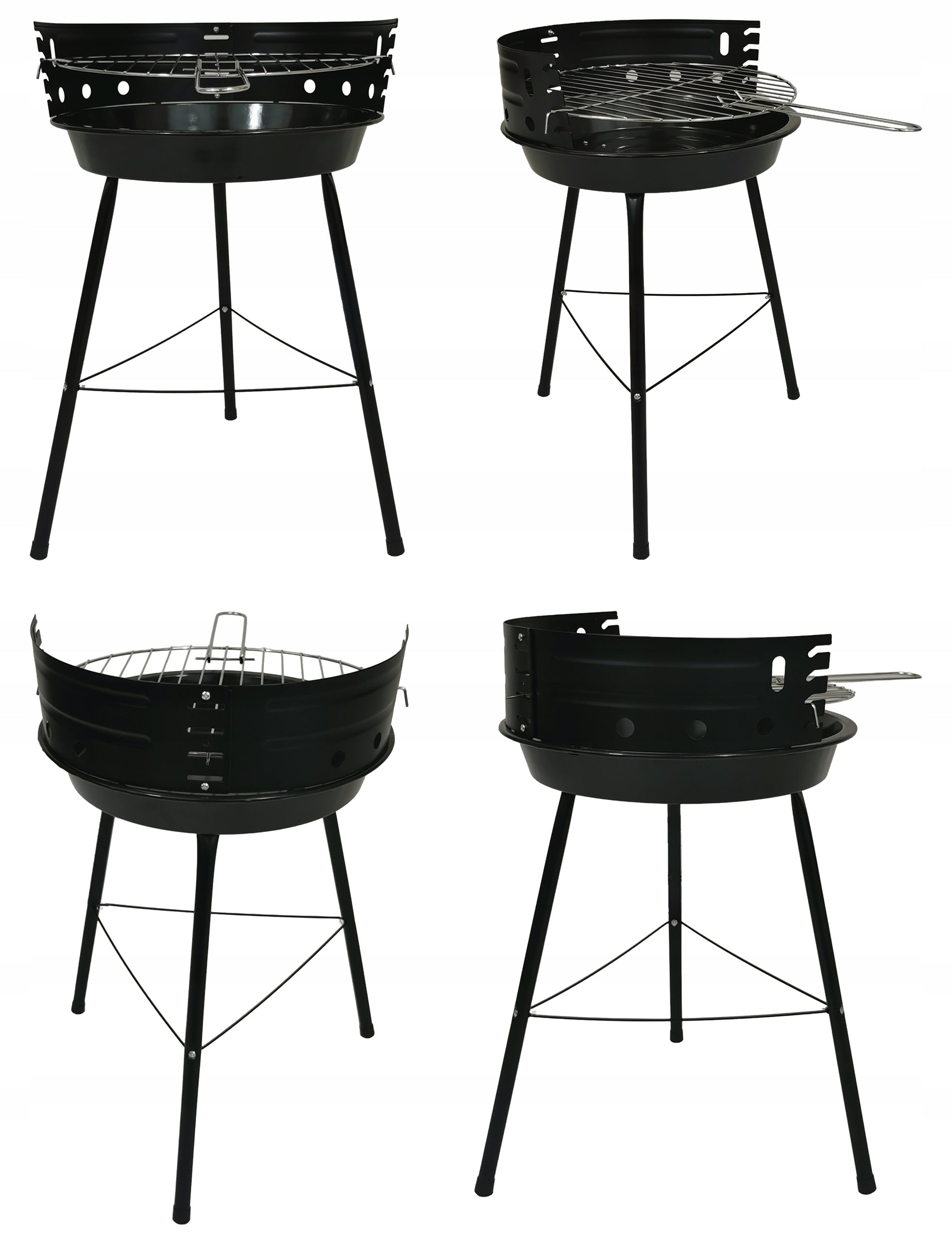 SET CHARCOAL GRILL ROUND TOURIST GRATE BBQ 1007 Manufacturer Kontrast