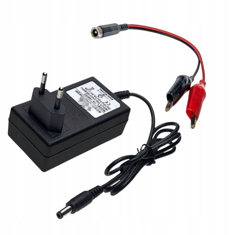 SET: Charger 12V 1A Multi-LED+ PLUG + ADAPTER Crocodile Adapter