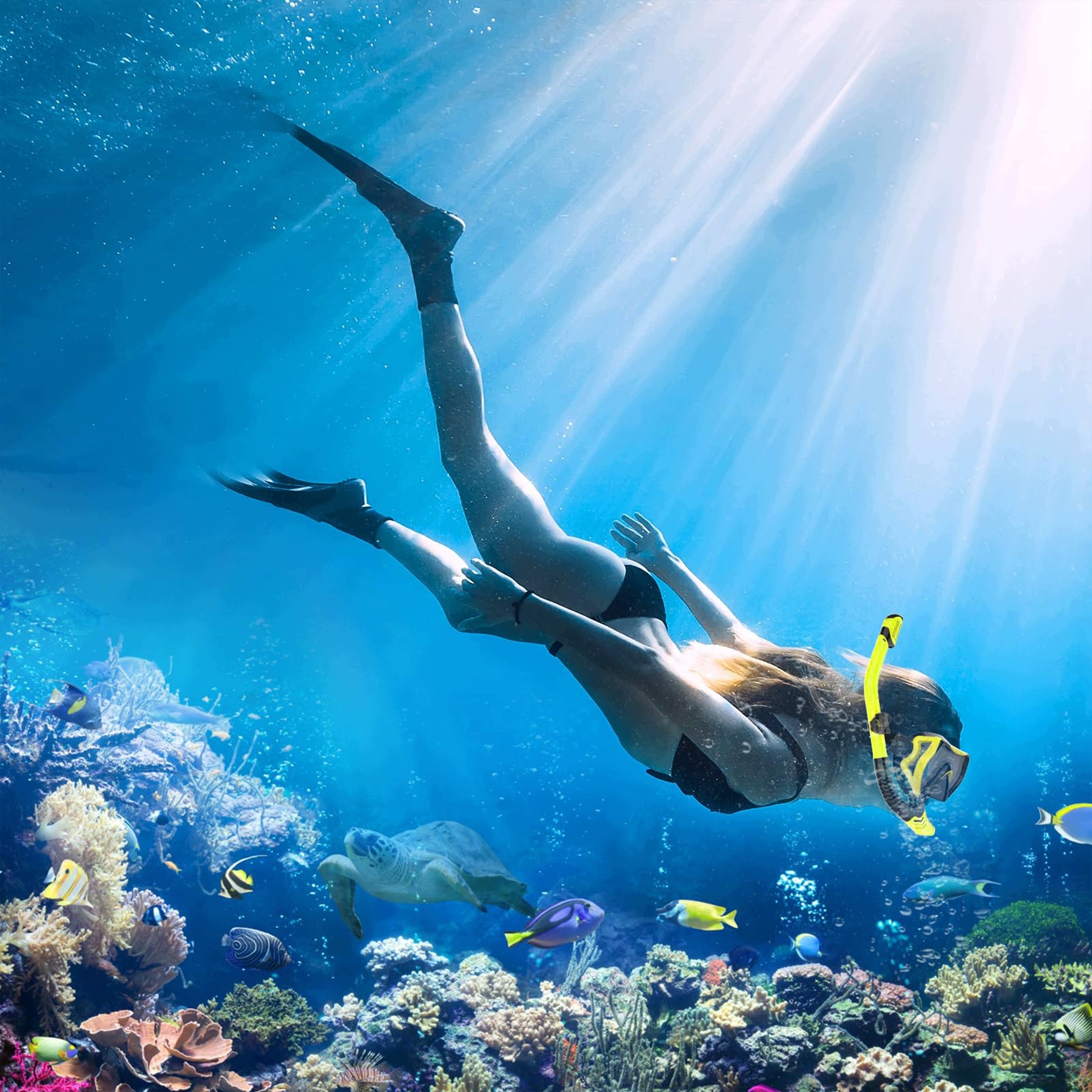 SET DIVING MASK SWIMMING WITH TUBE SNURKLING SNORKEL DRY TOP GLASSES Manufacturer code SPRZĘT NURKOWY MASECZKA SNORKELING GOOGLE