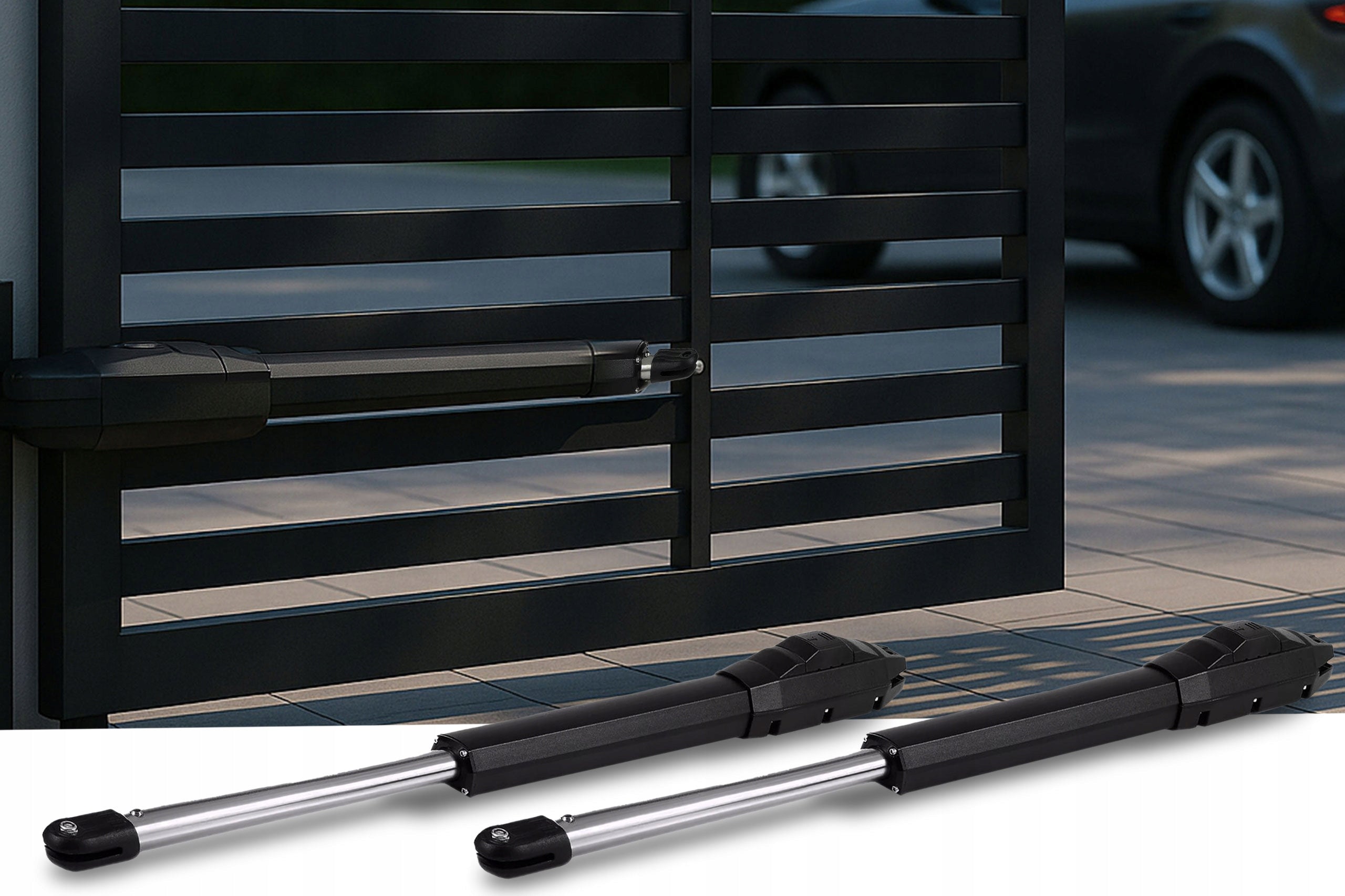 SET DRIVE FOR DOUBLE-LEAF GATE WIFI SUPLA remote controls actuators 8 m 200 KG Brand Safe