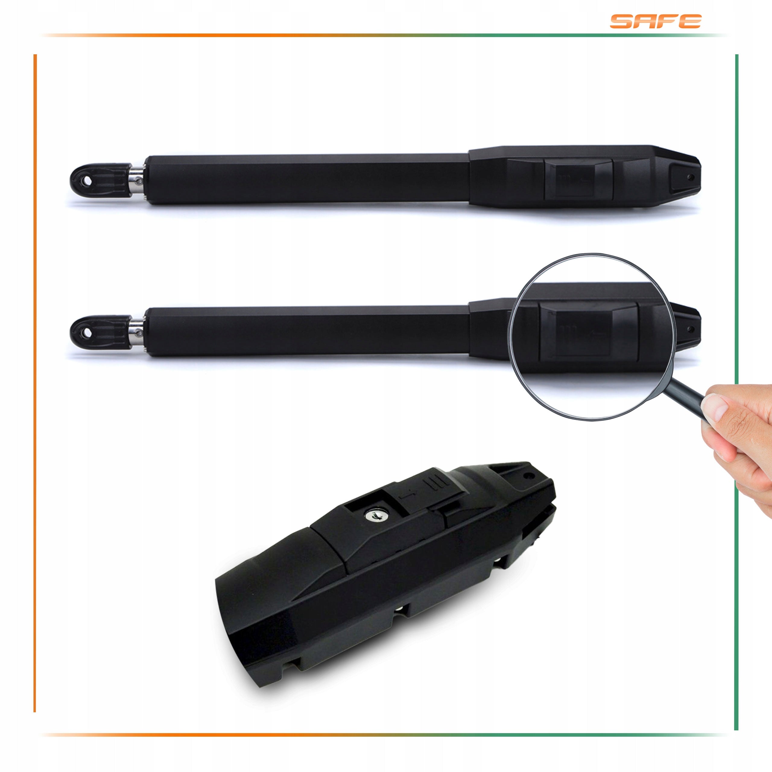 SET DRIVE FOR DOUBLE-LEAF GATE WIFI SUPLA remote controls actuators 8 m 200 KG Maximum wing weight 200 kg