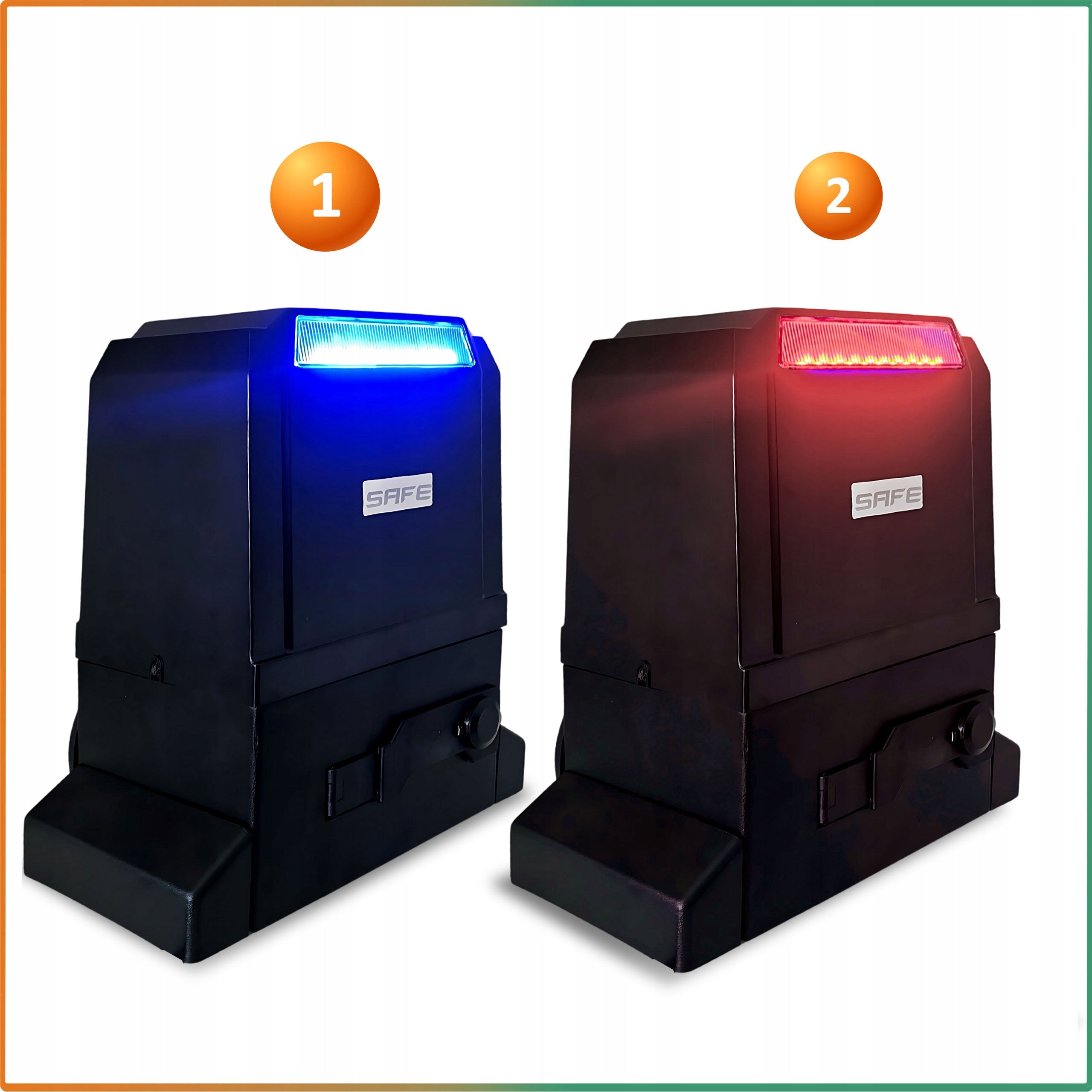 SET DRIVE FOR SLIDING GATE 800 kg 2 REMOTE CONTROLS WIFI strip TUYA actuator Maximum wing weight 800 kg