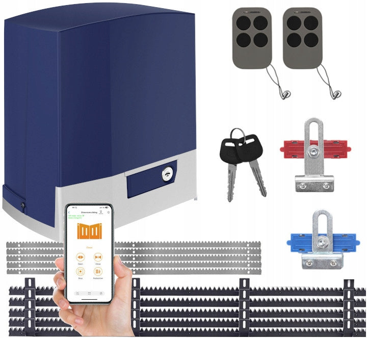 SET DRIVE FOR SLIDING GATE ACTUATOR 1000kg WiFi application automatic Maximum wing weight 1000 kg
