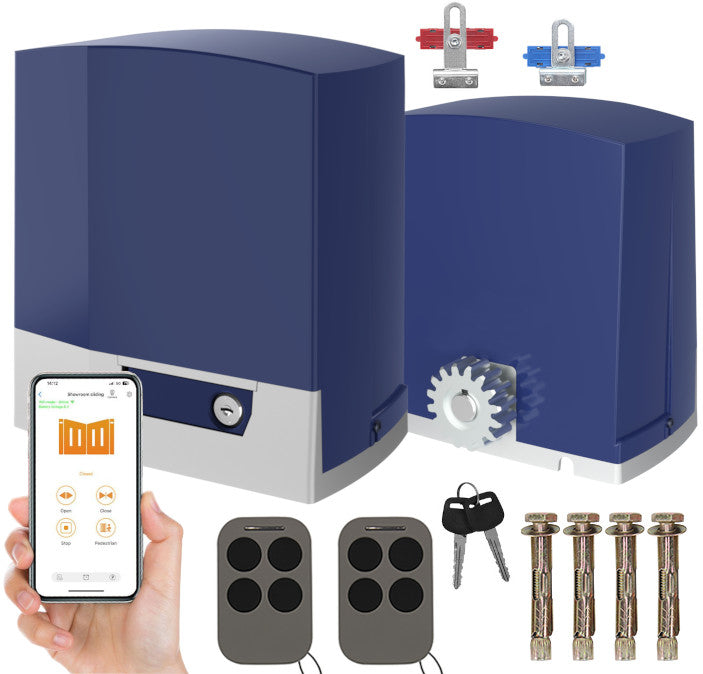 SET DRIVE FOR SLIDING GATE ACTUATOR 1000kg WiFi application automatic