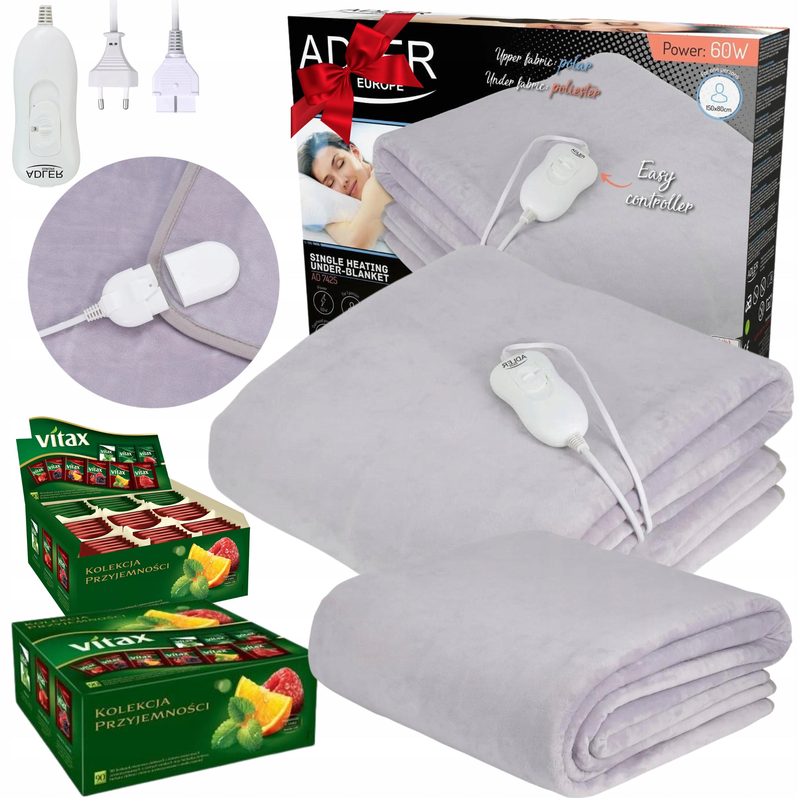 SET ELECTRIC BLANKET HEATING MAT POLAR 150x80+ TEA GIFT