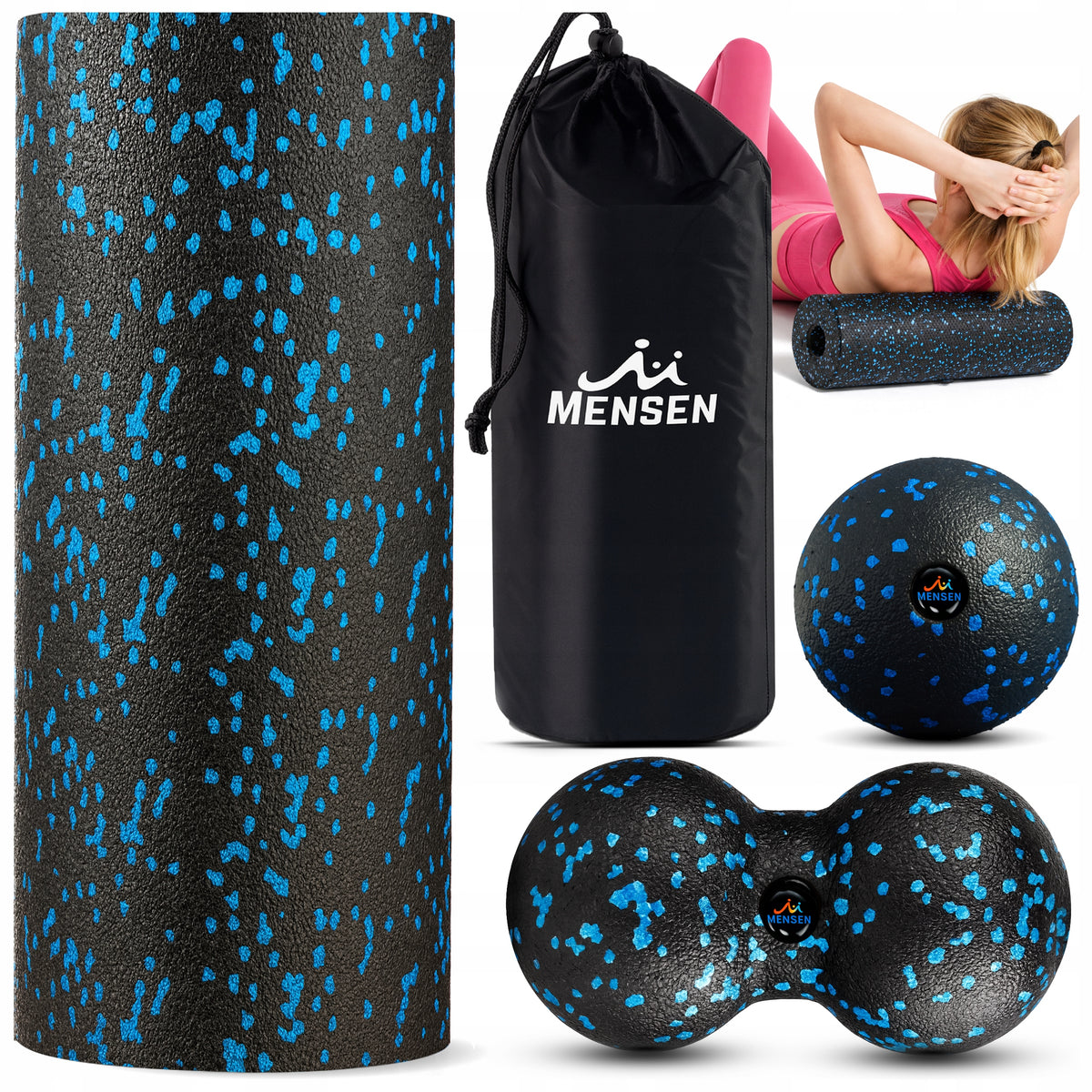 SET EPP ROLLER EXERCISE ROLLER DUOBALL BALL DOUBLE MASSAGE ROLLING