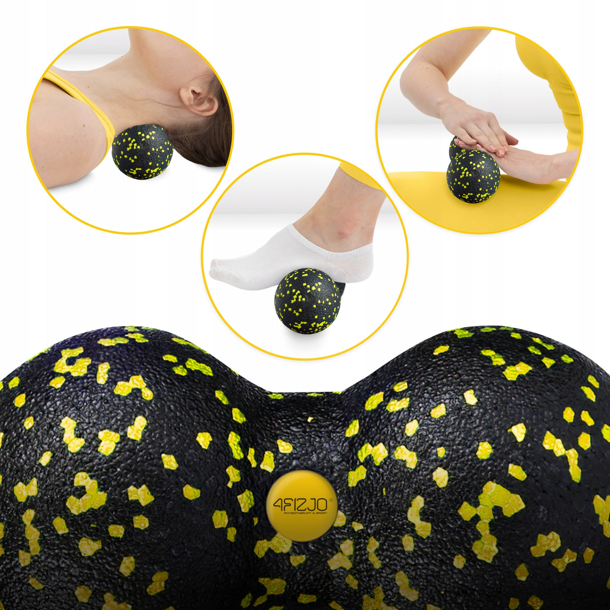 SET EPP ROLLER REHABILITATION MASSAGE BALL HARD BALL 6 Pcs Packaging status original