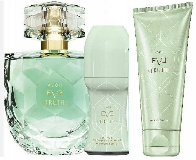 SET EVE TRUTH Avon 3 parts Eau de Parfum lotion perfume