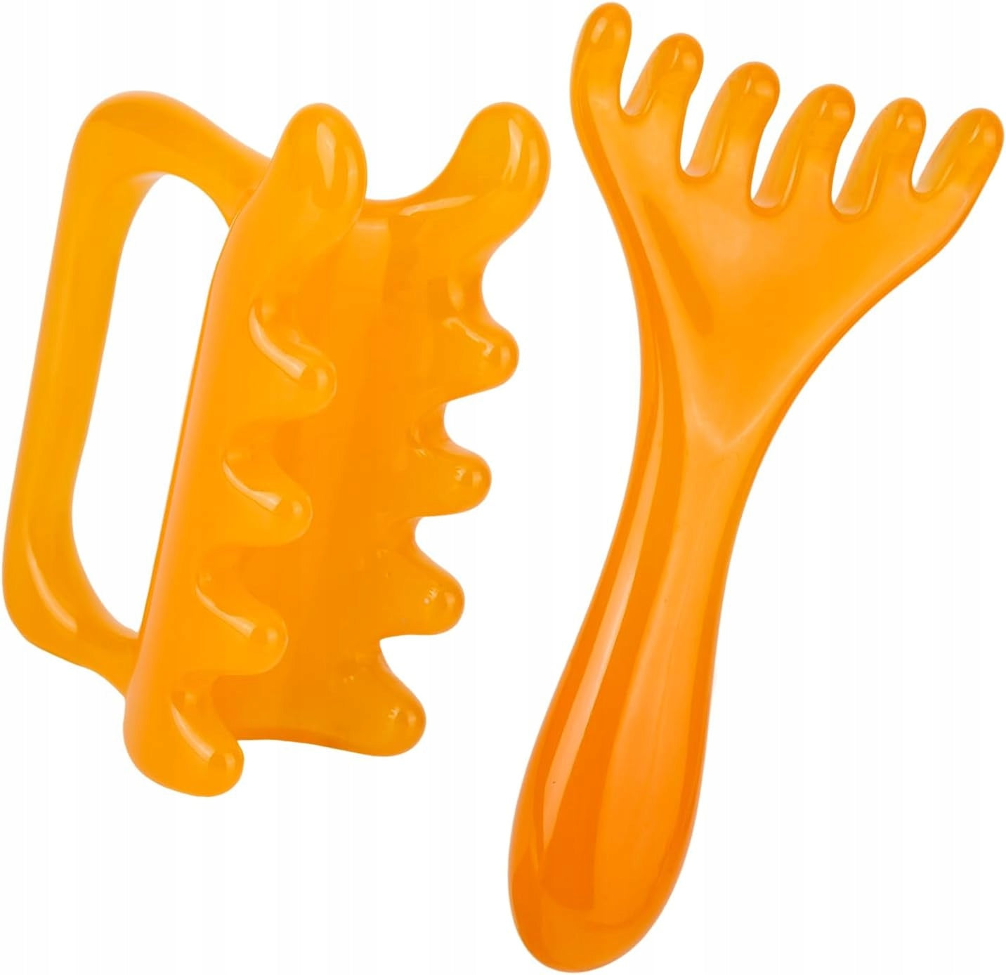 SET FASCIA MASSAGER + HEAD MASSAGER CELLULITE RELAXATION YELLOW