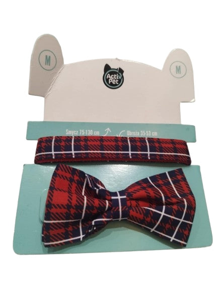 SET FOR PET LEASH + COLLAR Size M