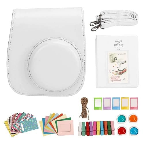 SET FUJIFILM MINI 12 BAG CASE FILTERS FRAMES STICKERS plastic Brand no brand